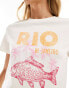 Mango La Dolce Vita print t-shirt in white