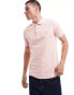 Farah short sleeve polo shirt in pink