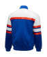 Men's Blue, White New York Knicks Big and Tall Heavyweight Full-Snap Satin Jacket