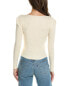 Avantlook Rib Sweater Top Women's White Os