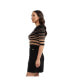 Women's 3/4 Sleeve YD Striped Sweater Dress