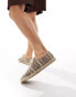 ASOS DESIGN lace up espadrilles in aztec basket weave