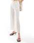 Stradivarius tailored linen look trouser co-ord in rustic stripe