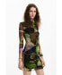 Women's Printed Mini Dress M. Christian Lacroix