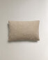 Plain linen cushion cover