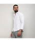 Men's Chalk White Holographic Veined Textured Shirt