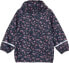 Regenjacke mit Blumen-Muster, blau & rosa, Gr. 98/104, 1 St