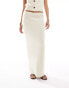 4th & Reckless knitted maxi skirt co-ord in cream