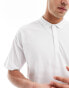 New Look oversized polo in white