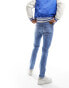 Lee Luke slim tapered fit jeans in working man worn light wash