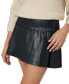 Women's Kamila Faux-Leather Pleated Mini Skirt