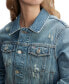 Women's Izzie Slim-Fit Distressed Denim Jacket