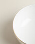 Rimmed bone china bowl