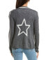 Hannah Rose Star Intarsia Wool & Cashmere-Blend Cardigan Women's