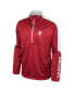 Men's Cardinal Indiana Hoosiers Marled Half-Zip Jacket