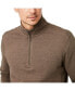 Men's Heritage Knit 1/4 Zip Mock Sweater