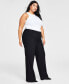 Plus and Petite Plus Size Curvy Bootcut Pants, Created for Macy's