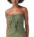 Vince Camuto 284820 Crochet Draped Bandini Top Safari Green, Size MD