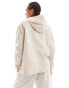 Levi's Melina Rain jacket in cream with hood