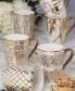 Matrix 6-Pc. Gold-Silver Tone Mugs