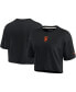 Women's Black San Francisco Giants Super Soft Short Sleeve Cropped T-shirt