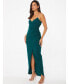 Women's Embellished Strap Wrap Maxi Dress