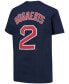 Big Boys Xander Bogaerts Navy Boston Red Sox Player Name and Number T-shirt