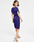 Blouson Wrap Dress