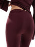 ASOS DESIGN slinky trouser co ord in wine