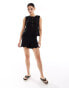 Vero Moda crochet knitted shorts co-ord in black