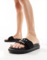 Yours buckle sandals in black