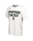 Men's and Women's White Michigan State Spartans 2024 On-Court Bench Energy T-shirt