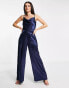 Little Mistress jumpsuit in navy