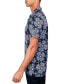 Men's Regular-Fit Non-Iron Performance Stretch Medallion-Print Button-Down Camp Shirt