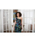 Women's Floral-Print One-Shoulder Maxi Dress