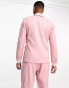 Labelrail x Stan & Tom single breasted fitted suit jacket co-ord in salmon pink