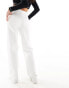 Miss Selfridge Petite straight leg jean in white