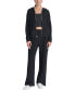 Women's Brushed Rib-Knit Straight-Leg Pants