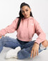 The North Face Trend cropped hoodie in pink