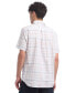 Men's Plaid Short Sleeve Button-Down Shirt