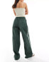 ASOS DESIGN sporty pull on trouser in green