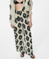 Women's Wideleg Printed Trousers