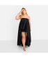 Plus Size Adrienne Hi Lo Maxi Shift Dress W. Train