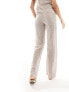 Object crochet lace tie waist beach trouser co-ord in cream