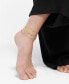 Gold Tarnish Resistant Adjustable 9-11" Herringbone, Valentina and Mariner Chain Anklet Set