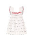 Women's Mini Sandrine Dress Red White Navy Embroidery