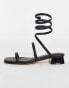 ALDO Spinna wrap around sandals in black