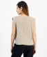 Petite Sleeveless Charmeuse Tee