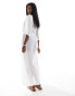 Threadbare maxi beach cover up in white