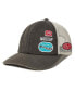 Men's and Women's Gray NASCAR Unstructured Trucker Snapback Hat